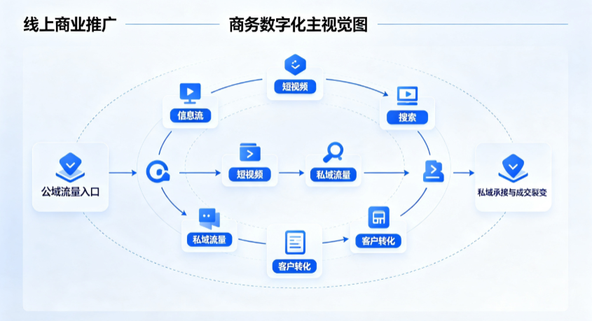 罗庄区线上商业推广怎么做？全域流量闭环搭建与低成本转化实战指南